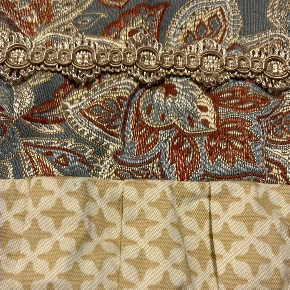WAVERY Decorative Sham Pillow Cover Floral & Gold Rope 1 piece